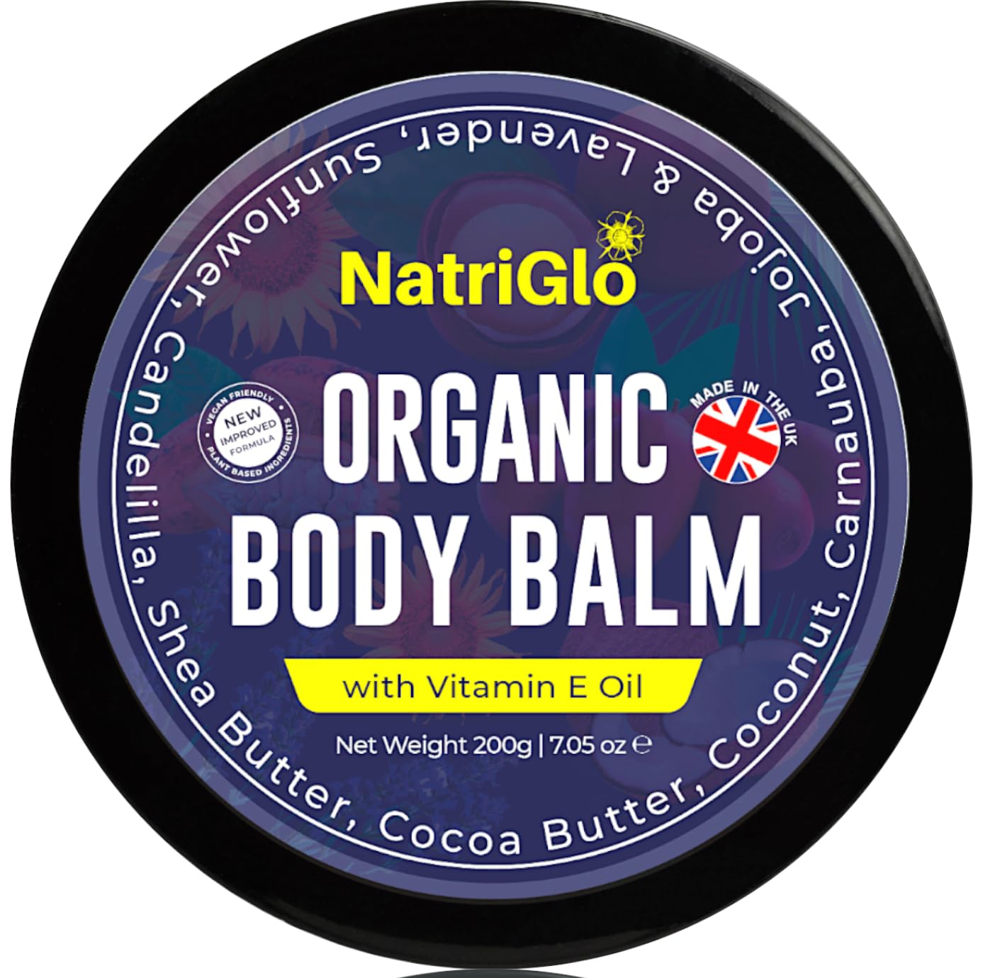 Intensive Body Moisturiser for Dry Skin | Shea Butter Moisturiser for Acne Prone Skin | Eczema Cream | Body Creams for Women, Men, Children with Coconut Oil, Lavender, Vitamin E by NatriGlo