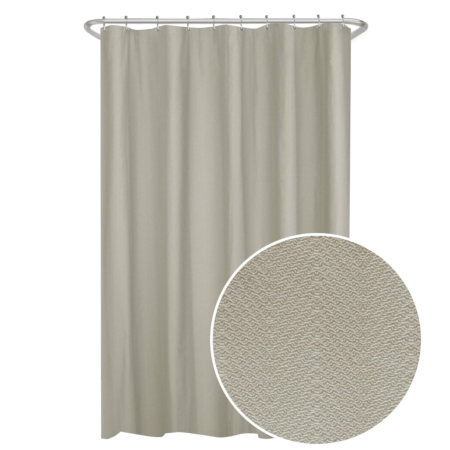 Mildew Heavy Duty Liner Waterproof Bathroom Curtain Liner With