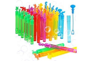 SULOLI 36 Pcs Sea Bubble Wands, Sea Mini Bubble Party Favors Wand Blowing Sticks Bulk for Kids Adults Summer Birthday Party S