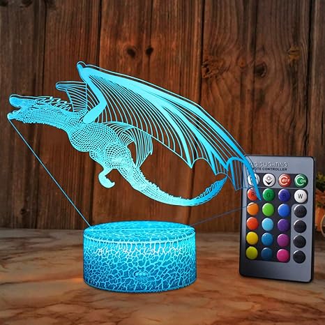 Regali Di Natale Per 11 Anni.Xeuyutr Dragon Lighting Dragon Night Light Camera Da Letto Lampada Da Tavolo Lampade Decorative Regalo Di Compleanno Di Natale Regali Per Ragazzi Eta Del Bambino 5 4 3 1 6 2 7 8 9 10 11 Anni Bambini Amazon It Illuminazione