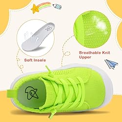 LeIsfIt Toddler Shoes Girls Boys Wide Sneakers Kids