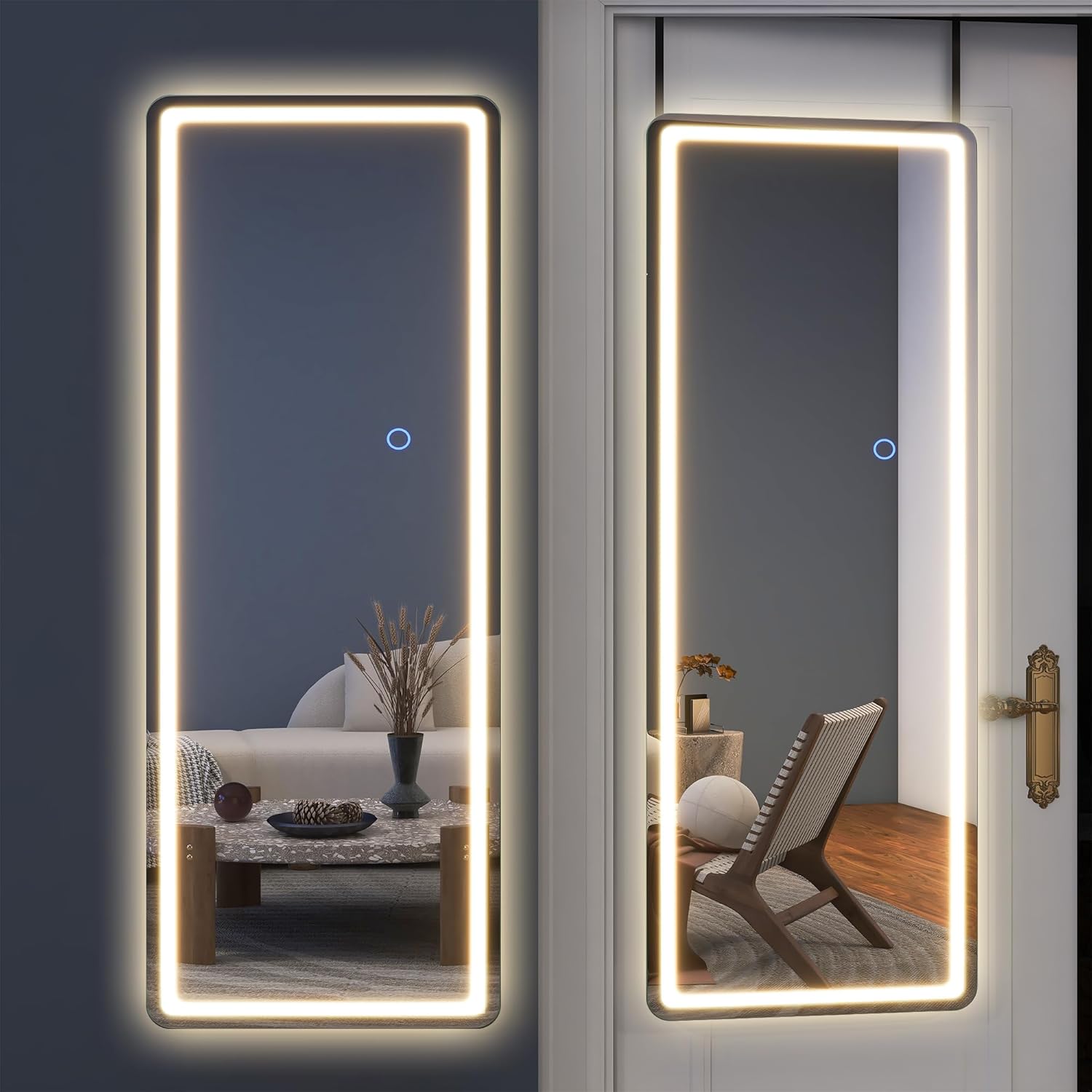 Mirrors - NeuType Full Length Mirror with Lights, 51