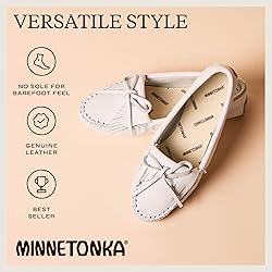 Minnetonka Women's Kilty Softsole, Natural, Size 8.5