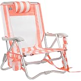GCI Outdoor Sidekick Beach Chair - Coral Stripes