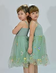 Arshiner Toddler Girl Tulle Dress Sage Green Tutu