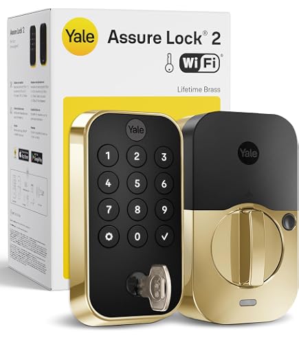 Yale Assure Lock 2 Deadbolt with Z-Wave, Lifetime Brass | Auto