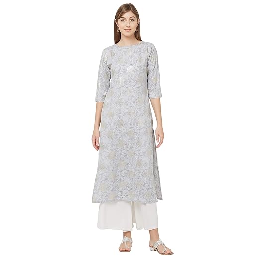 Womens Crepe Straight Kurta