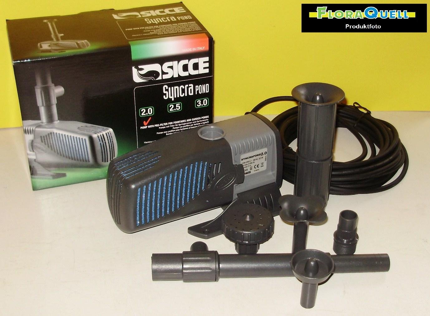 SiccePond Pump Syncrapond 2.0, Black, 13 W