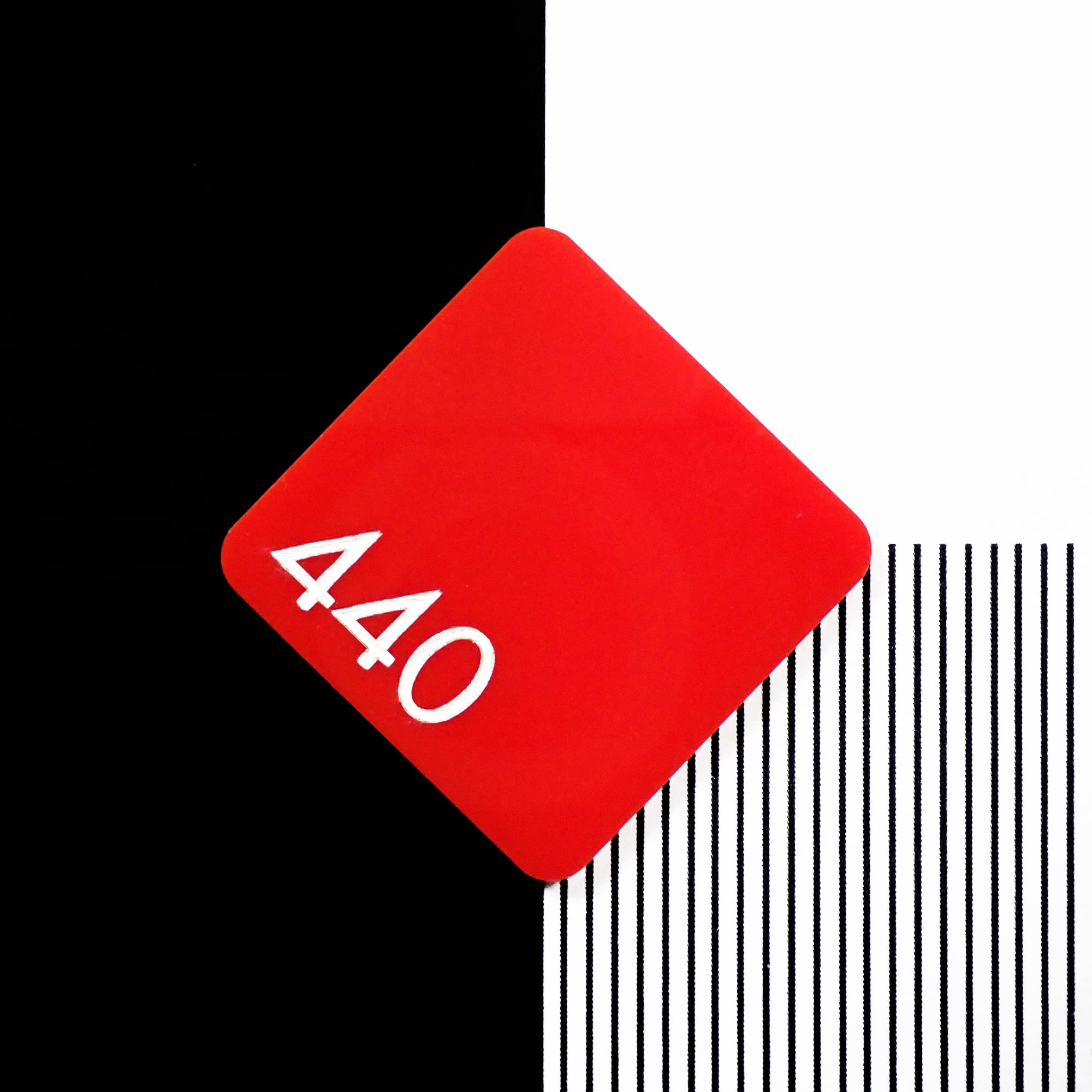 Perspex 440 Red Cast Acrylic Sheet - 600x500x3mm