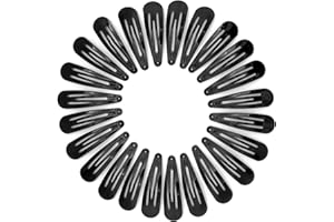 YISCOKO Hair Clips Hair Clips Women Black Hair Clips,Metal Hair Clips,2 Inch Snap Hair Clips,Snap Clips Kids Barrettes Girls'