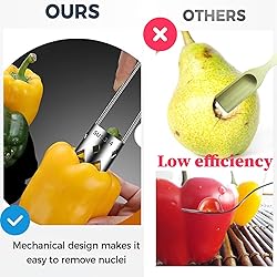 2pcs Pepper Seed Corer & 2pcs Cleaning