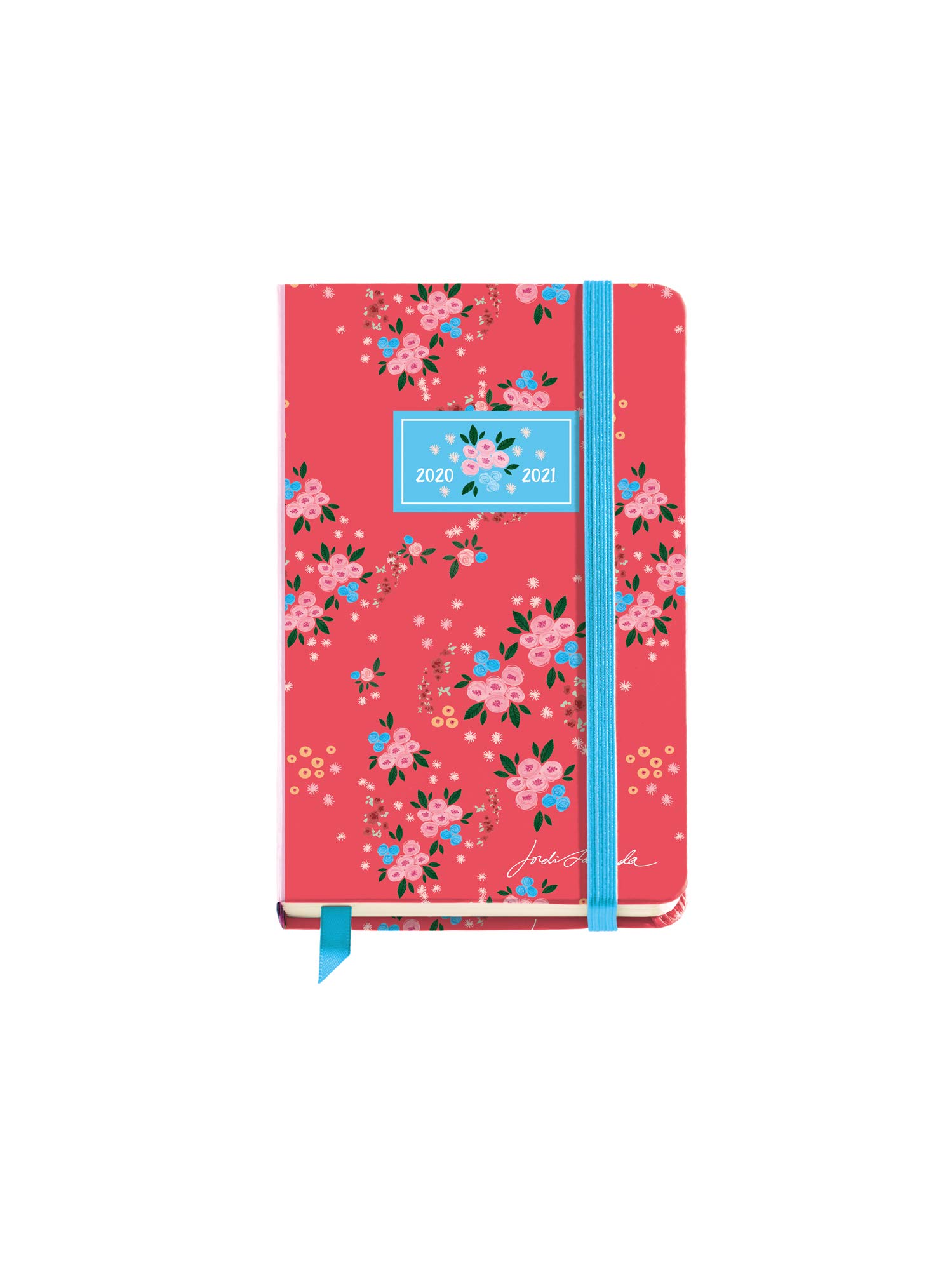 Jordi Lavanda Flowery Miquelrius Red Castilian Planner with Elastic Rubber Closure and Stitched Spine 11 x 182 mm Day Page 2020
