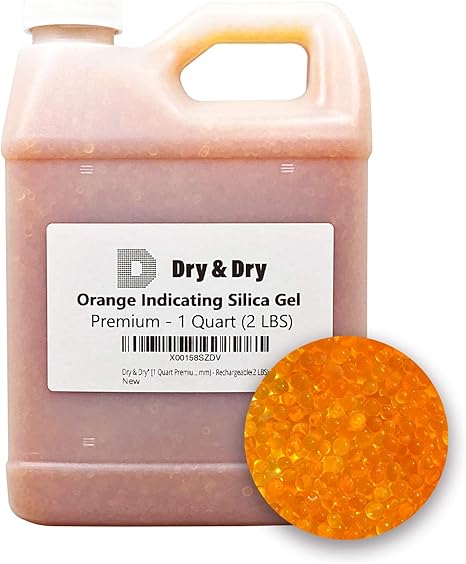 Amazon Co Jp 高級乾燥剤 シリカゲルビーズ オレンジ 1クォート 2ポンド 再利用可 2 Lbs 1 Quart Ddorange1qtr ホーム キッチン
