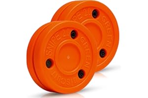 Green Biscuit Orange Ice Hockey Puck New 2.0 Snipe 2 Pack/GB Sticker