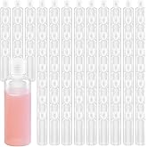 MAHIONG 120PCS 2 Oz Clear Plastic Empty Bottles, Plastic Squeeze Bottle with Flip Cap, Refillable Portable Travel Size Bottles Bulk for Shampoo, Lotions, Liquid Body Soap