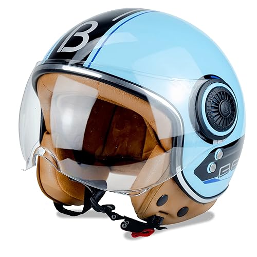 Motorcycle Helmets for Women Men Adult, Open Face Motorcycle
