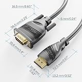 KabelDirekt HDMI to VGA Cable 3m Full HD 1080p 60Hz Active Converter view 4