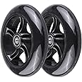 Wheelgoo 145mm PU Scooter Replacement Wheels Set for Stroller/ 3-Wheeled Swing Wiggle Scooter,2-Pack