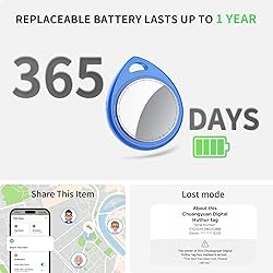 Air Tracker Tags 4 Pack Blue, 5.3 Bluetooth Tracker