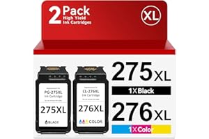 OEGGOINK PG-275XL/CL-276XL Compatible for Canon Ink 275 and 276 PG-275XL CL-276XL for Canon 275 and 276 Ink Cartridges for Canon PIXMA TS3500 TS3522 TR4720 TR4700 TR4722 TS3720 Printer