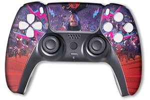 BABY CUDDLE BOX Miles Morales Spidervers Custom PS-5 Controller Wireless compatible with Play-Station 5 Console by BCB Controllers | Proudly Customized in USA with Permanent HYDRO-DIP Printing (NOT JUST A SKIN)