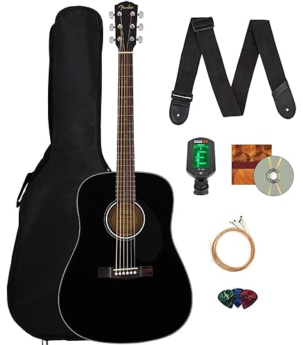 Amazon.com: Fender CD-60S Dreadnought Acoustic Guitar, with 2-Year