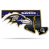 Rico Industries NFL Football State Shape Shape Cut Pennant - Home and Living Room Décor - Soft Felt EZ to Hang