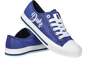 FOCO NCAA Womens NCAA College Team Logo Fashion Low Top Canvas Sneakers Shoes