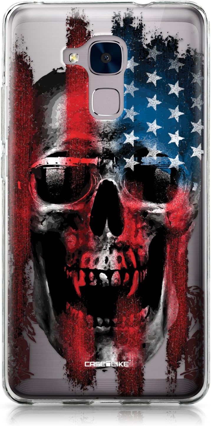 CASEiLIKE Honor 5C case, Honor 7 Lite case, GT3 case, Art of Skull 2532 Pattern TPU Case Bumper Snap-on Back Cover for Huawei Honor 5C / Honor 7 Lite / GT3