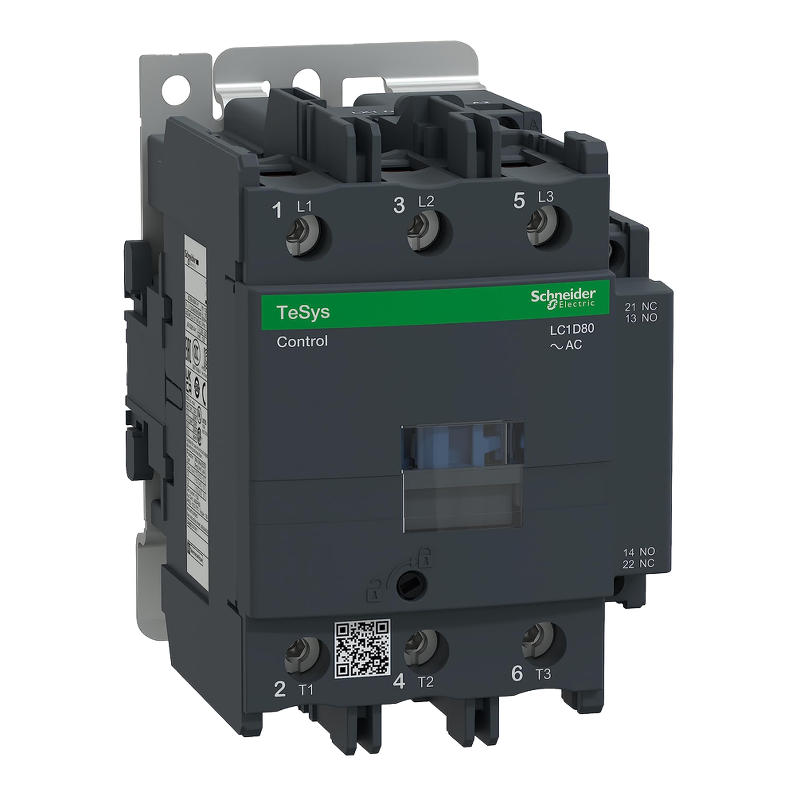 Schneider Electric TeSys D contactor - 3P(3 NO) - AC-3 - = 440 V 80 A - 220 V AC 50/60 Hz coil