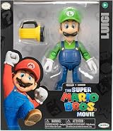 The Super Mario Bros Movie Luigi Action Figure 5in with Flashlight Accessory view 7