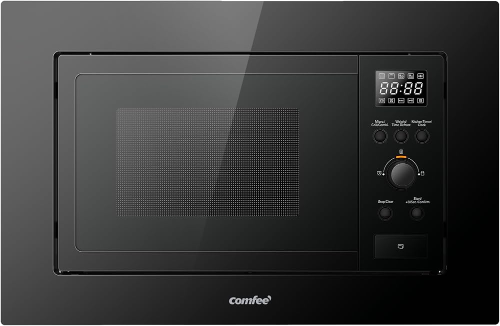 COMFEE 20 L Built-in Microwave Oven with Grill 8 Auto Menu CBMAG820BJL-BK