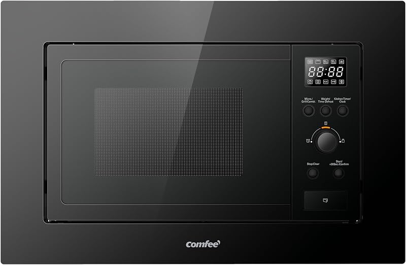 COMFEE 20 L Built-in Microwave Oven with Grill 8 Auto Menu CBMAG820BJL-BK