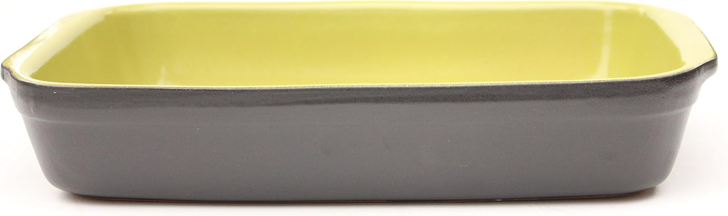 Amazing Cookware Terrakotta Rechteckige Auflaufform, Keramik, matt