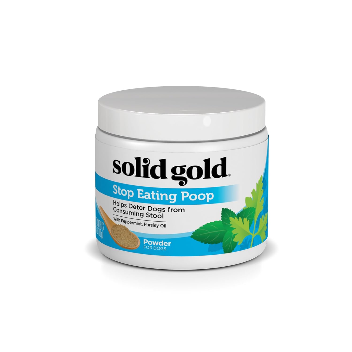Solid Gold Stop Eating Poop Powder for Dogs with Coprophagia; Natural
