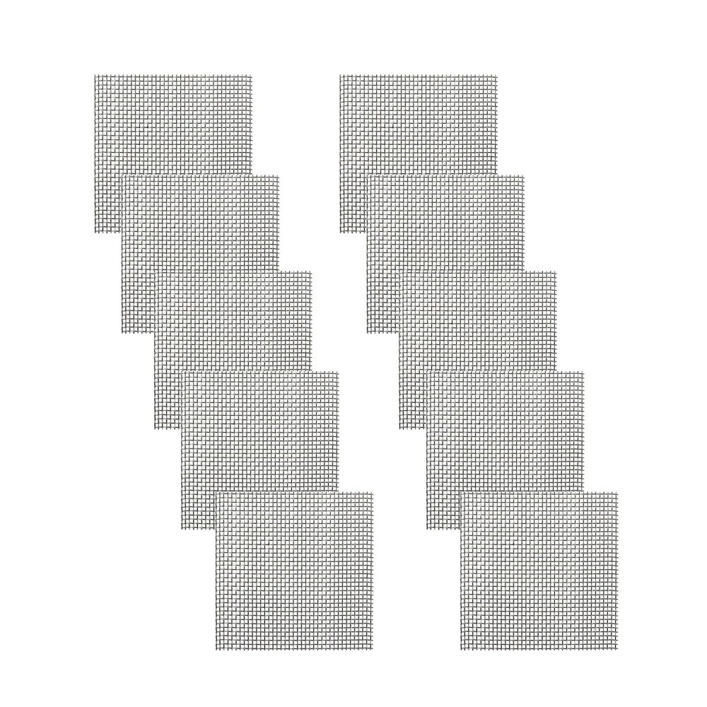 10PCS Aquarium Fish Tank Wire Mesh Pad Moss Net, Stainless Steel Decorative Aquatic Wire Mesh Pad Moss Net for Aquarium Fish Tank