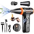 Compressed Air - Electric Air Duster, 50 mph Wind Variable Speed Canned Air for PC/Computer/Blaster/Electronics/Home Cleaning, 110000RPM Air Blower to Spray Air Can Dust Off Keyboard Cleaner