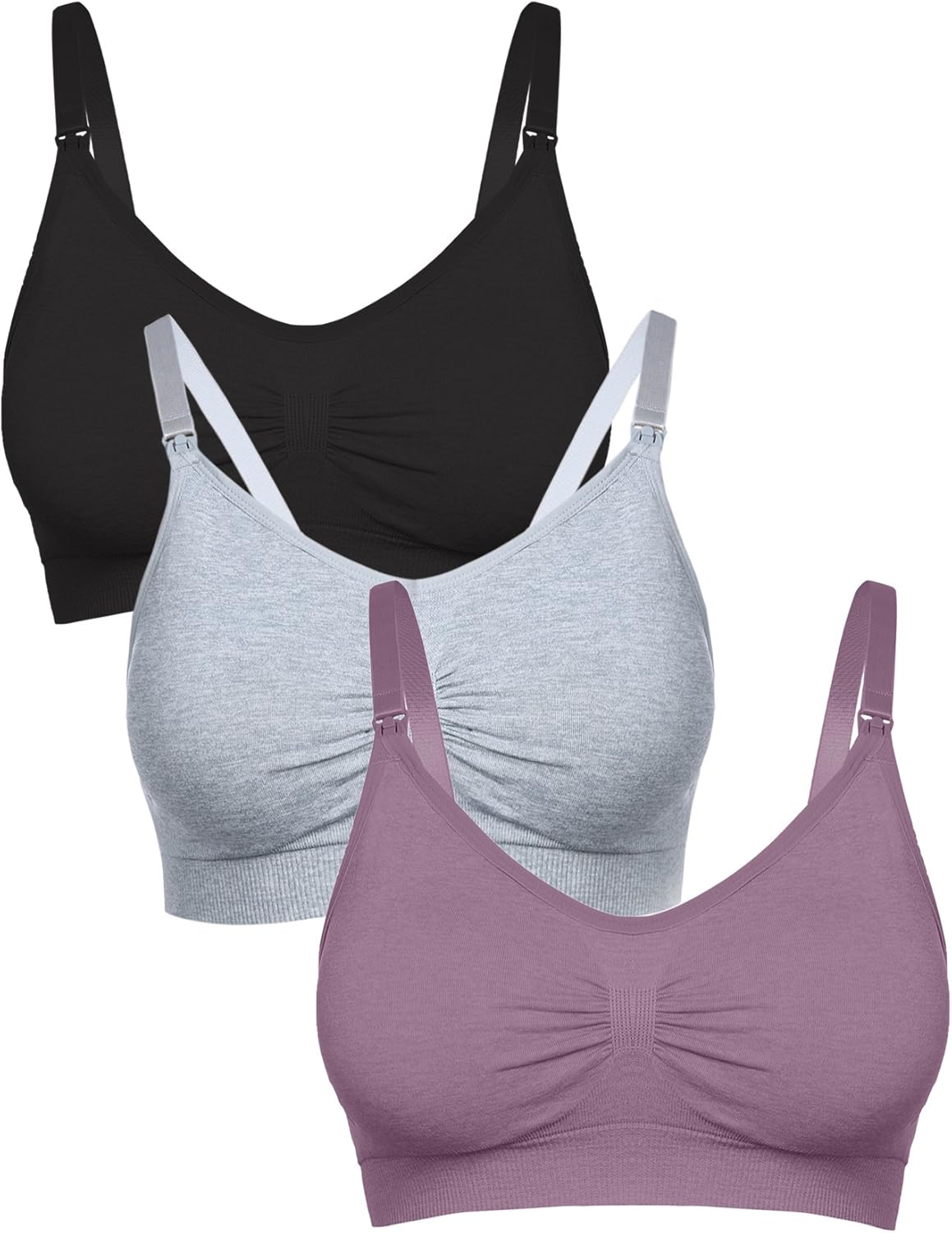 Aibrou Maternity Bra Wirefree Padded Bras Breastfeeding Nursing Bra for Women at  Women’s Clothing store