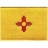 New Mexico State Flag Embroidered Patch Velcro&reg;-Brand Fasteners NM Emblem