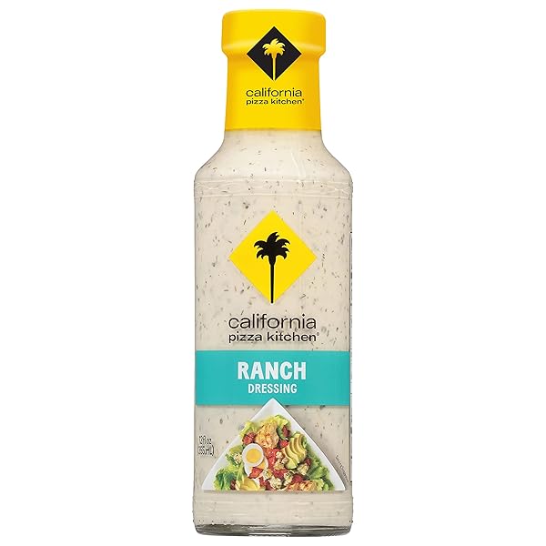 CALIFORNIA PIZZA KITCHEN RANCH DRESSING – CREAMY RANCH DRESSING, RESTAURANT-LIKE RANCH DIP, FRESH AND CREATIVE FLAVORS COLLIDE, RANCH SALAD DRESSINGS AND SAUCES – 12 FL OZ