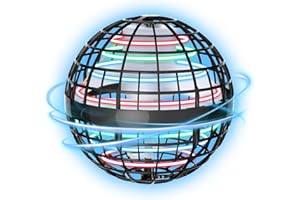 BADHACK 2025 Flying Orb Toy - Christmas Cool Novelty Gift Hover Ball Galaxy Boomerang Hand Drone Magic Floating Orbit Mini Outdoor Fidget Toy Stocking Stuffer for Kids Boys Girls Teens - (Grey)