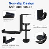 Goldmille Aluminum Headphone Stand Hook Under Desk Clamp Foldable Cable Clip view 3