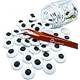 SE Si&Moos Halloween Edible Googly Eyes | Big Candy Eyes for Decorating | Christmas Cookie Decorations | Large Candy Eyes Edible | Big Edible Eyeballs 3 OZ with Tweezers