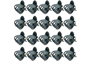 baotongle 100 pcs Plant Clips, Orchid Clips Plant Orchid Support Clips Flower and Vine Clips for Supporting Stems Vines Grow Upright Dark Green