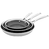 Henckels Paradigm 3-pc Stainless Steel Nonstick Fry Pan Set