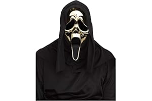 Fun World Officially Licensed Ghost Face Gold Chrome Plated Mask