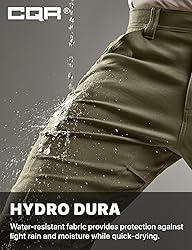 CQR Men's Active Flex Tactical Pants, Water