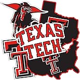 Desert Cactus Texas Tech University Sticker TTU Red Raiders Sticker Vinyl Decals Laptop Water Bottle Car T2 (Type 2-3)