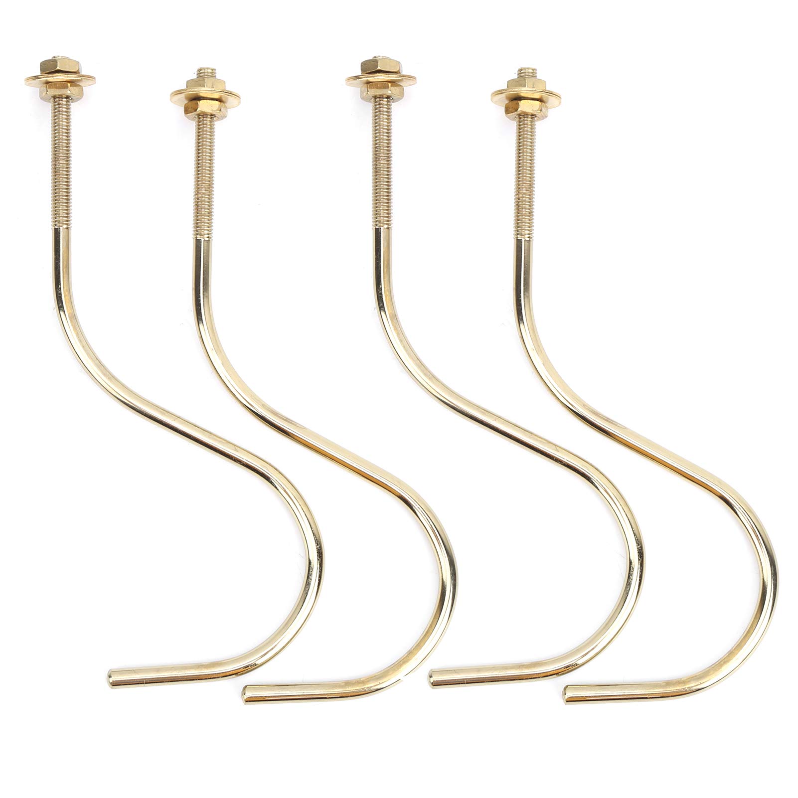 RiToEasysports 2 Set 4Pcs Billiards Table Edge Hook Copper Snooker Billiard Table Cue Racks Hanger to Hold Pool Rack Billiards Supplies Billiards Supplies
