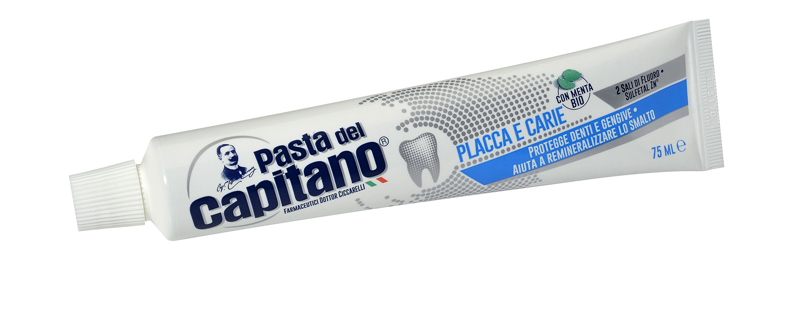 Pasta del Capitano Plaque and Cavities Toothpaste, 75 ml